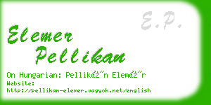 elemer pellikan business card